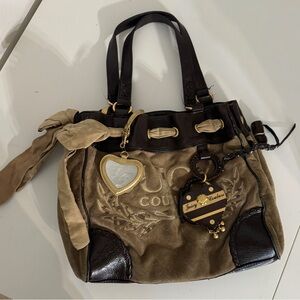 Juicy Couture Brown and Tan Women's Bag